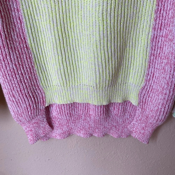 Stella McCartney colorblock sweater knitted long lined, size 40 - Picture 7 of 14
